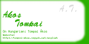 akos tompai business card