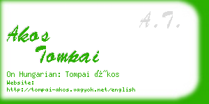 akos tompai business card